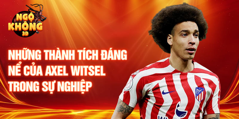 Những thành tích đáng nể của Axel Witsel trong sự nghiệp